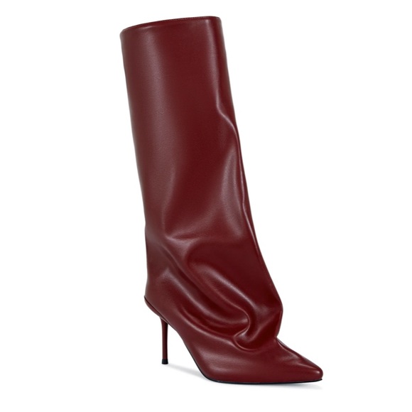 Burgundy Pointed Toe Boot - Picture 2 of 3